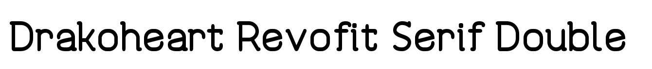 Drakoheart Revofit Serif Double